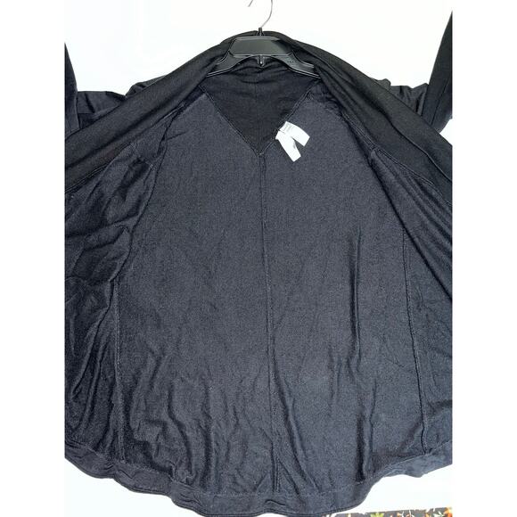 Athleta Cardigan Women’s Size S Black Stretch Open Front Athleisure Loungewear - Picture 8 of 8